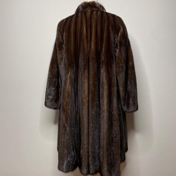 GENUINE MINK Coat Swing Coat Driving Coat - Picture 6 of 12